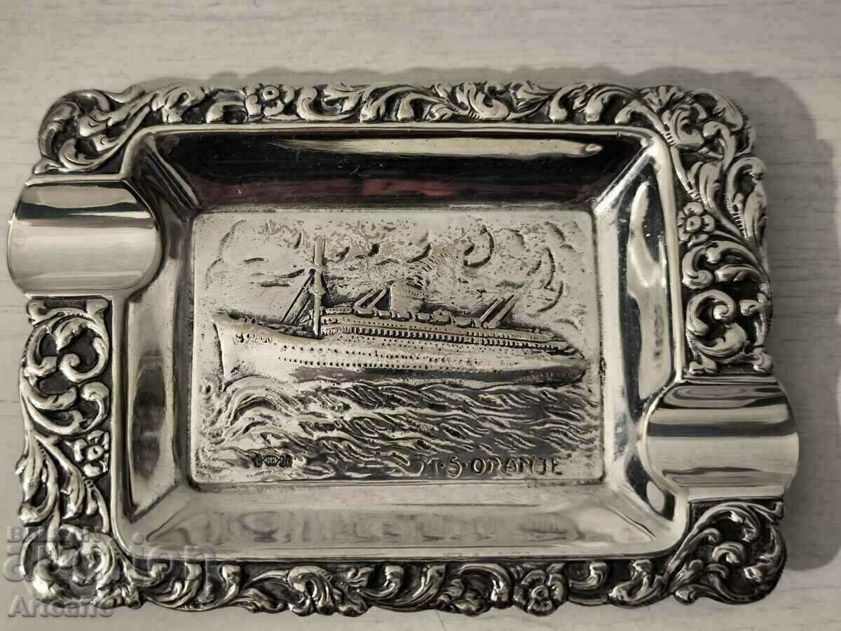 Silver plated ashtray with price € 60.00 | 117.35 BGN