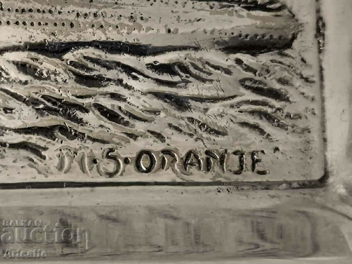 Silver plated ashtray - 5