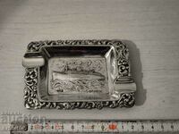 Silver plated ashtray