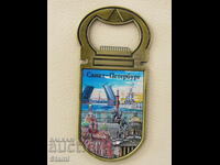 Authentic 3D opener magnet from Saint Petersburg, Russia
