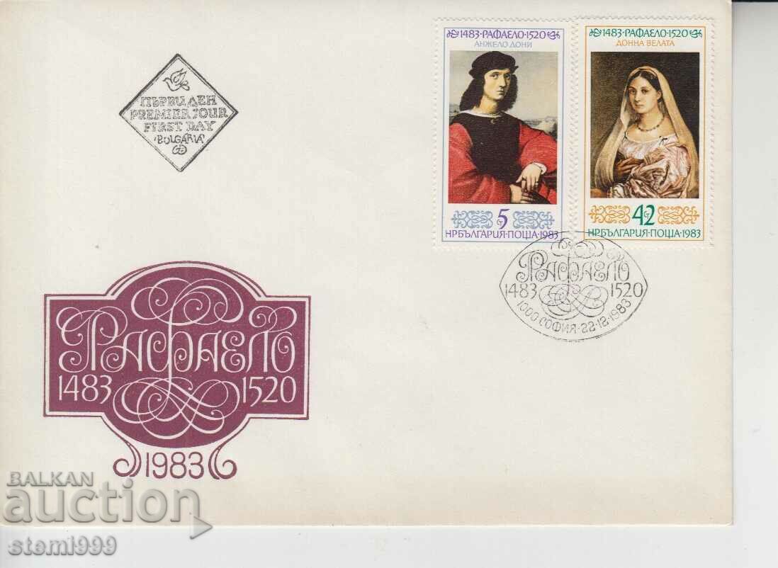 First Day Postal Envelope RAFAELO Art