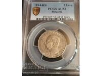 2 лева 1894г - AU53 PCGS