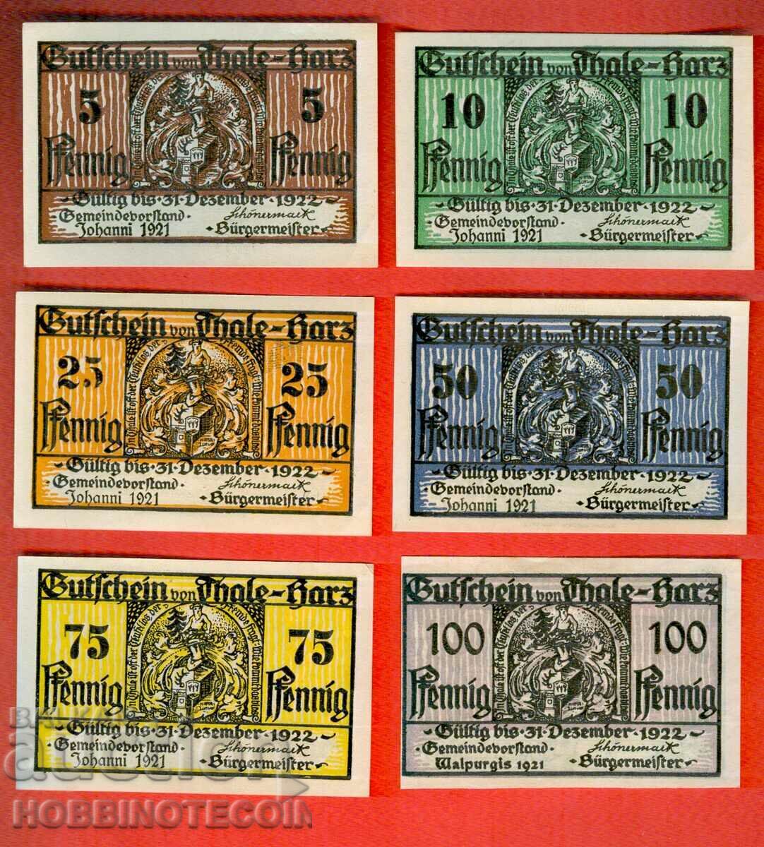 NOTGELD 5 10 25 50 75 100 - 1921 NOTGELD 5 10 25 50 75 100 - 1921