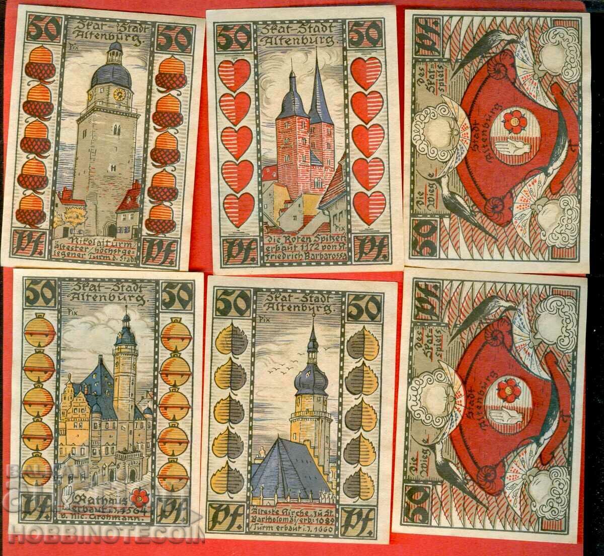 NOTGELD ALTENBURG 6 x 50 - 1921 NOTGELD ALTENBURG 6 x 50 - 1921
