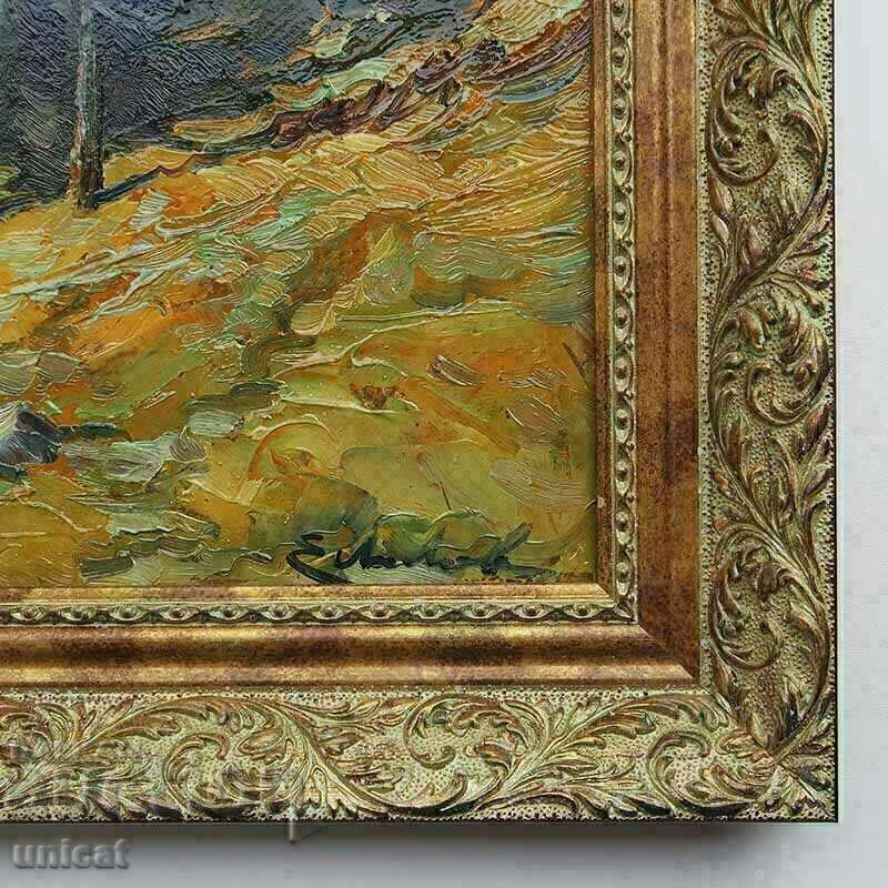 Landscape from Rila mountain, old painting, oil paints with price € 4800.00 | 9387.98 BGN