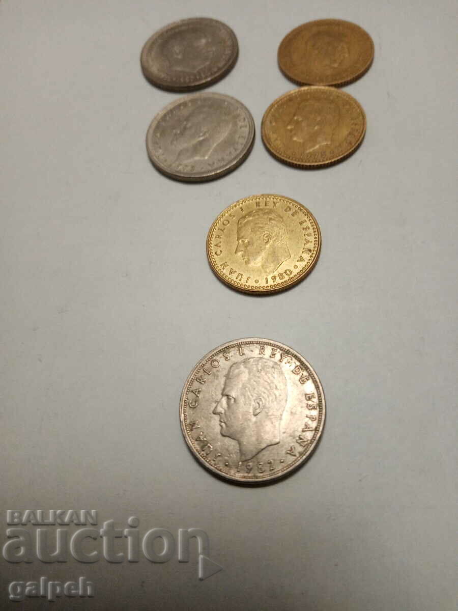 Auction LOT SPAIN - 6 pcs. - BGN 1 Auction LOT SPAIN - 6 pcs. - BGN 1