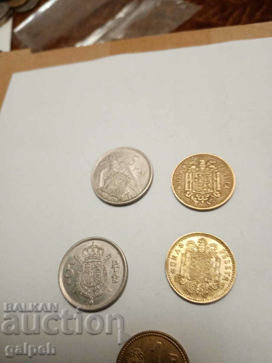 LOT SPAIN - 6 pcs. - BGN 1 - 5 LOT SPAIN - 6 pcs. - BGN 1 - 5