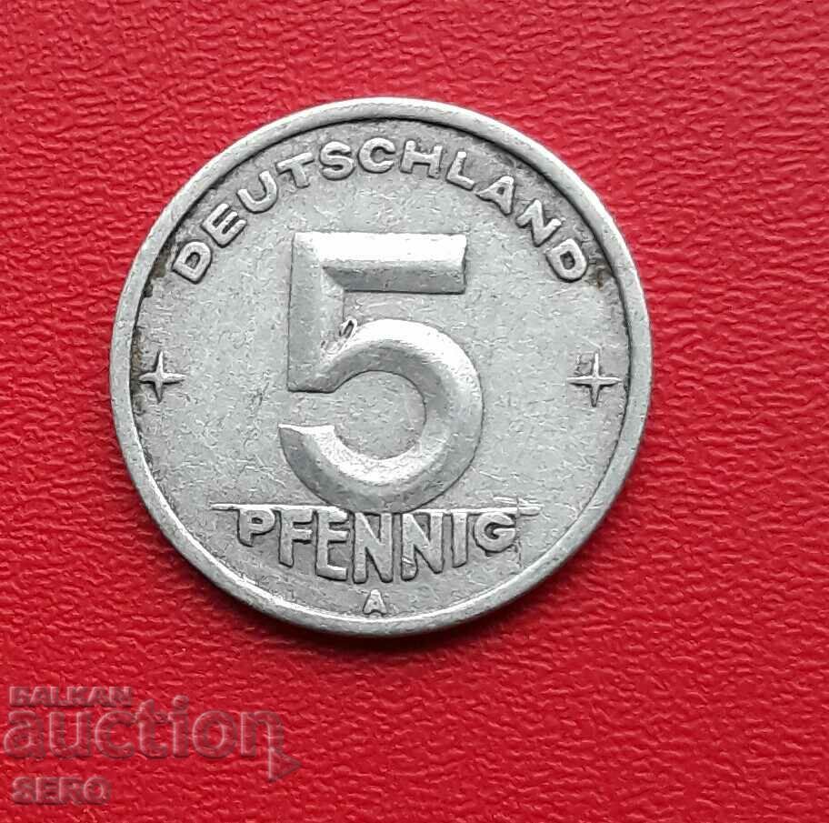 Germania-GDR-5 pfennig 1949 A-Berlin