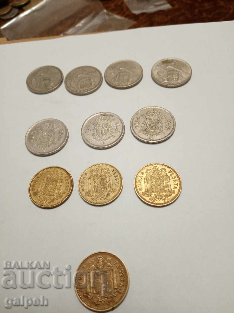 LOT SPAIN - 11 pcs. - BGN 1.5 - 5