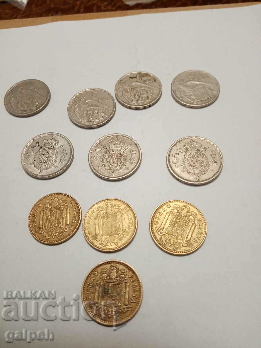 LOT SPAIN - 11 pcs. - BGN 1.5 - 5