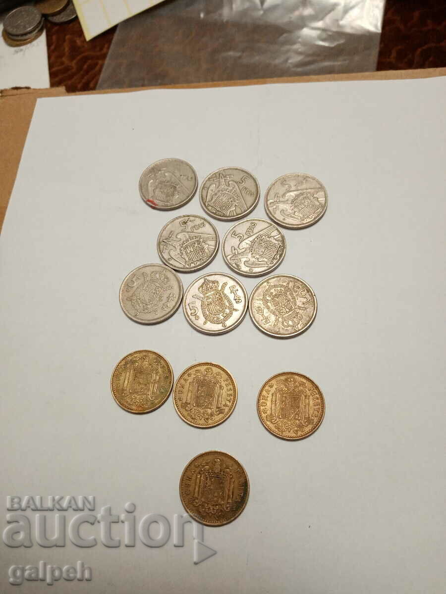 LOT SPAIN - 12 pcs. - BGN 1.5 - 5 LOT SPAIN - 12 pcs. - BGN 1.5 - 5