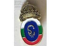 Bulgaria. Enamel Crown Badge.