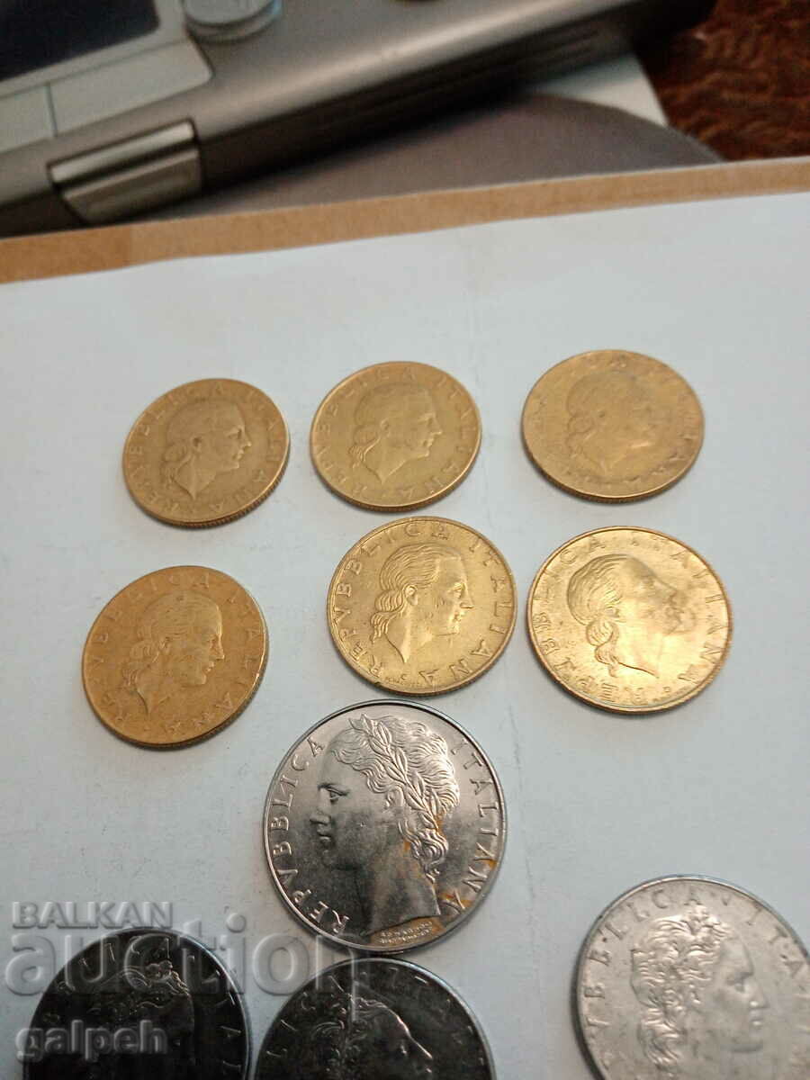 LOT ITALY - 14 pcs. - BGN 3 - 5 LOT ITALY - 14 pcs. - BGN 3 - 5