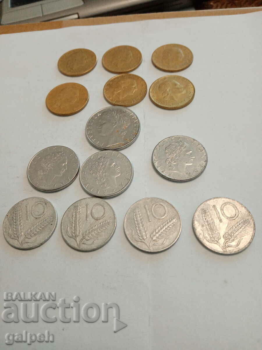 LOT ITALY - 14 pcs. - BGN 3 - 6 LOT ITALY - 14 pcs. - BGN 3 - 6