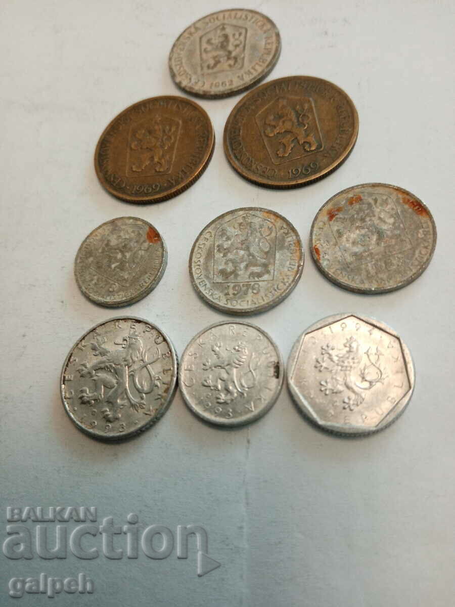 Auction LOT CZECHOSLOVAKIA - 9 pcs. - BGN 0.8 Auction LOT CZECHOSLOVAKIA - 9 pcs. - BGN 0.8