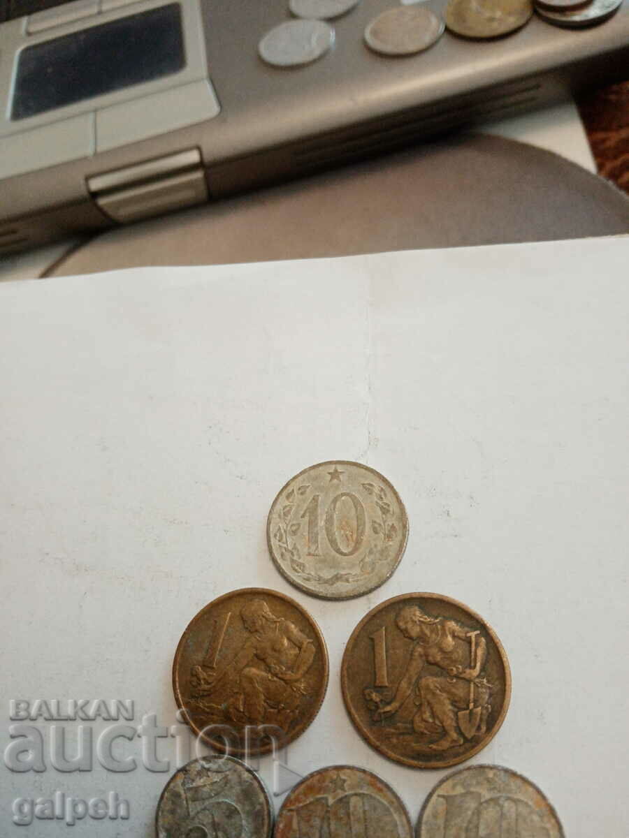 LOT CZECHOSLOVAKIA - 9 pcs. - BGN 0.8 - 5 LOT CZECHOSLOVAKIA - 9 pcs. - BGN 0.8 - 5