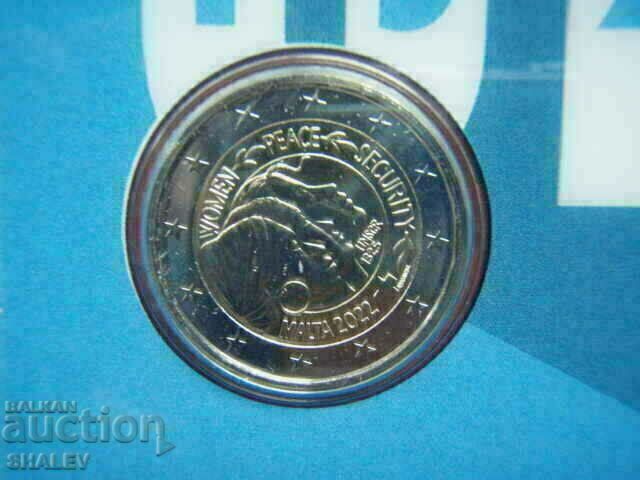 Licitație 2 euro 2022 Malta „UN” (1) /Malta „UN”/ - Unc (2 euro)