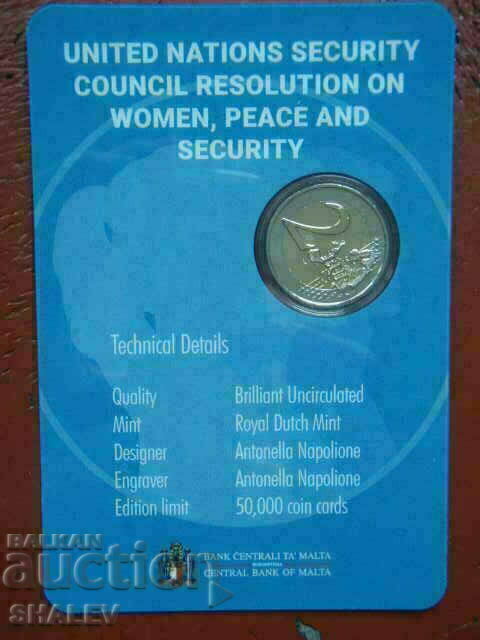 Livrarea 2 euro 2022 Malta „UN” (1) /Malta „UN”/ - Unc (2 euro)