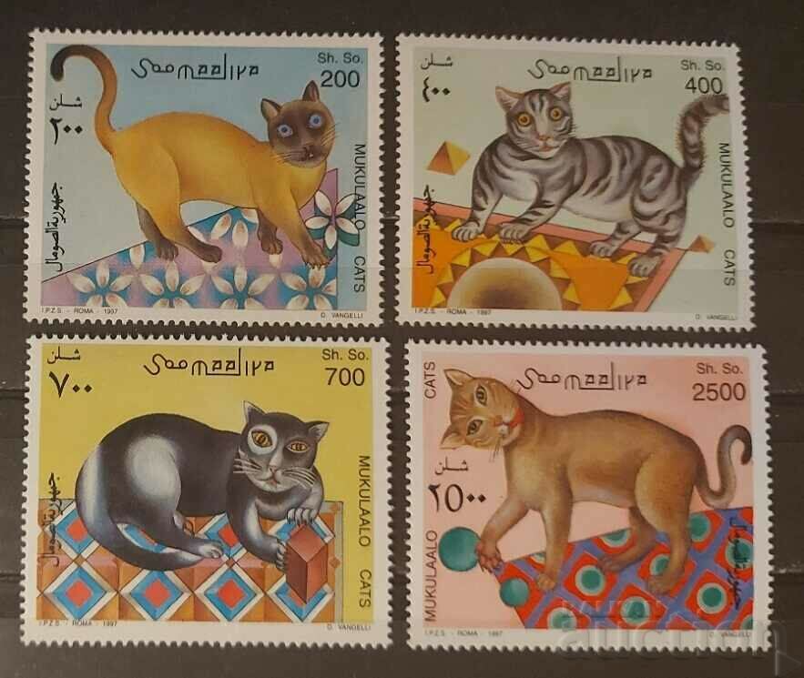 Somalia 1997 Πανίδα/Γάτες 9 MNH €