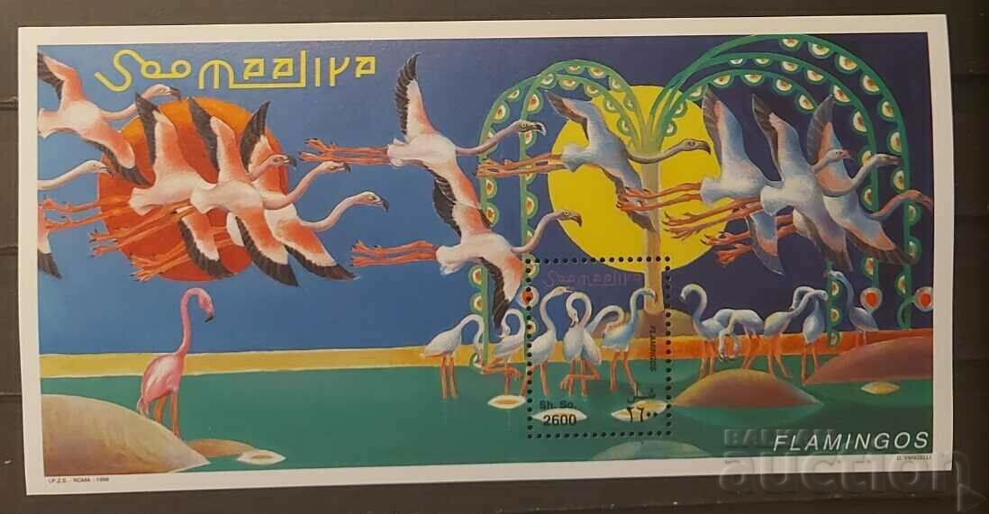 Somalia 1998 Fauna/Birds/Flamingos Block €5 MNH