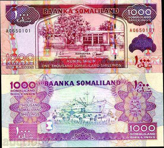 Ζορμπά TOP δημοπρασίες 1.000 σελίνια Σομαλιλάνδη 2011 UNC