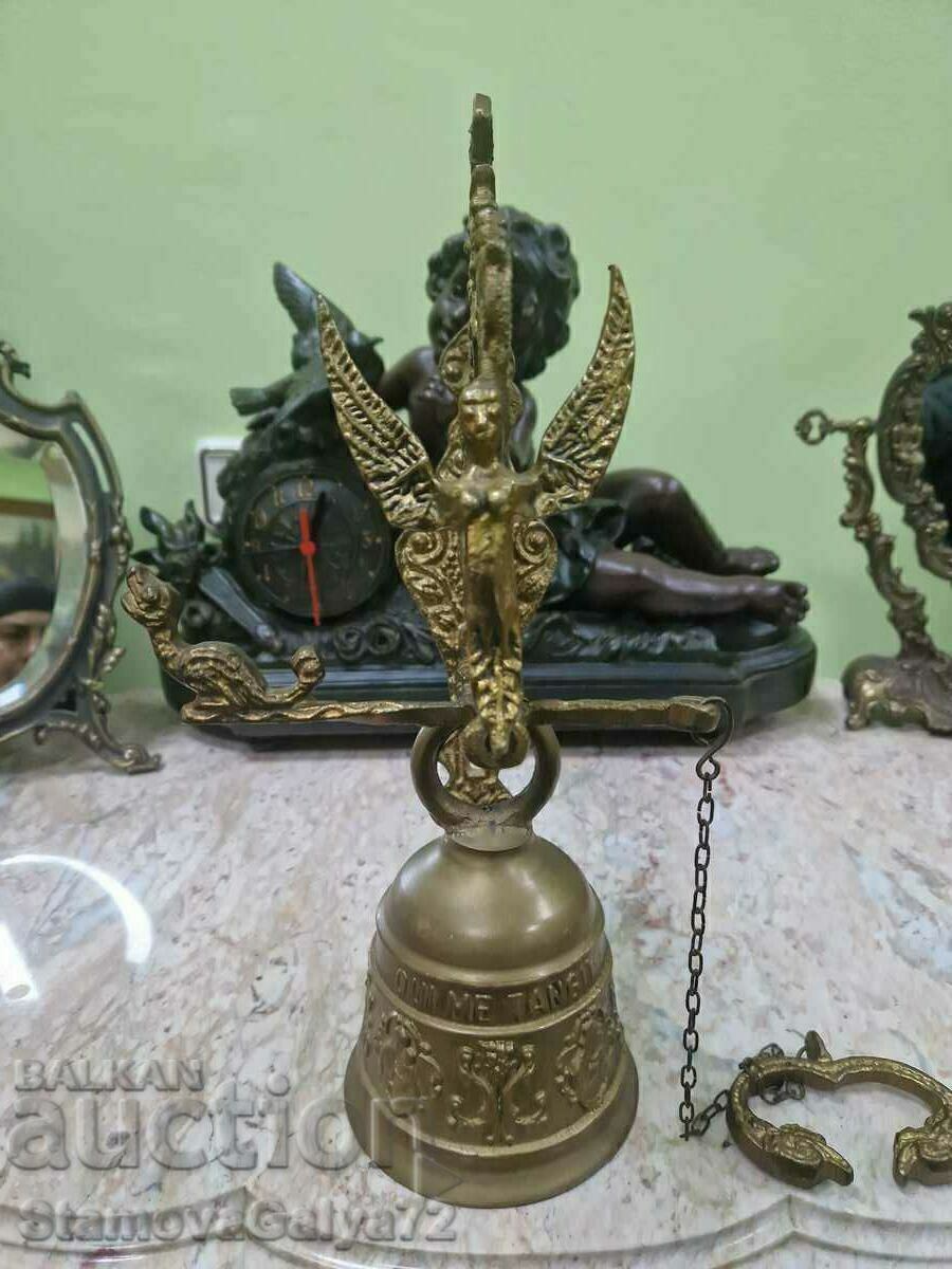 Licitație Un minunat clopot antic din bronz belgian Licitație Un minunat clopot antic din bronz belgian
