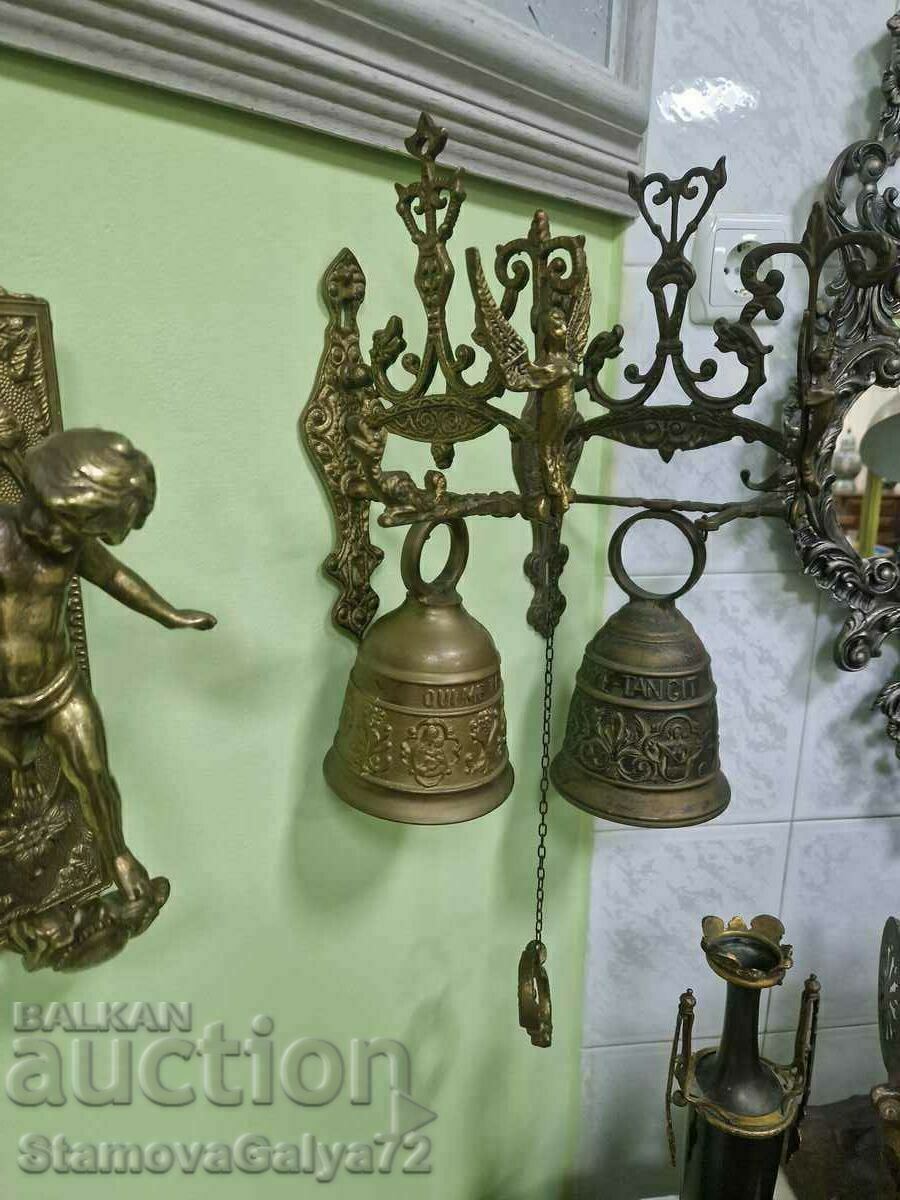 Μια υπέροχη αντίκα βελγική χάλκινη καμπάνα - 5