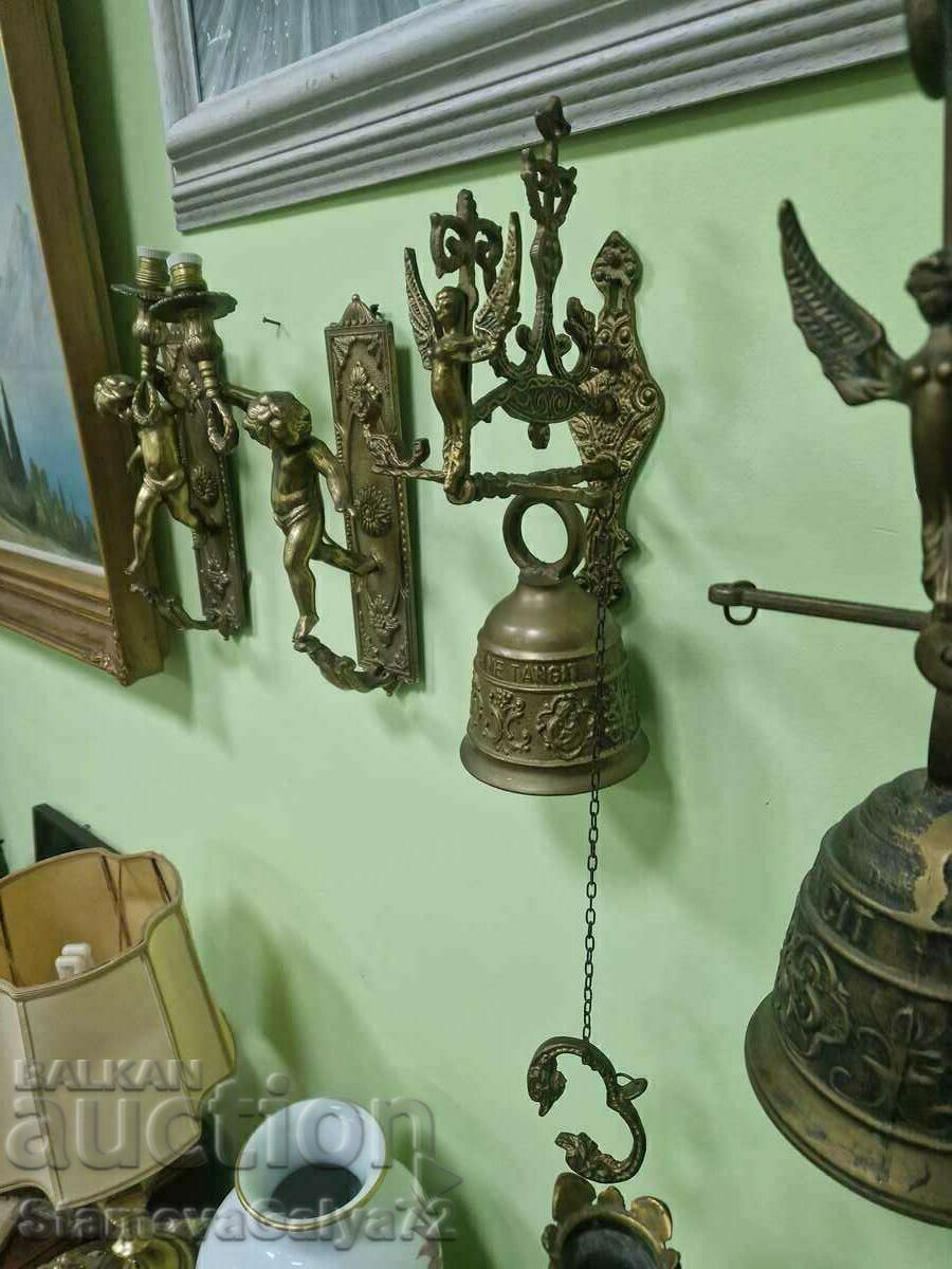 Μια υπέροχη αντίκα βελγική χάλκινη καμπάνα - 6