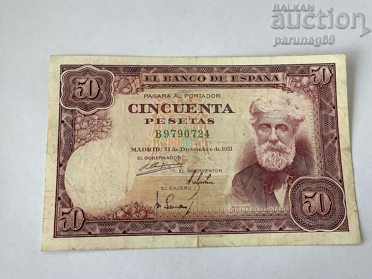 Spania 50 pesetas 1951