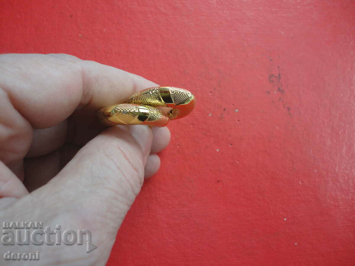 Cercei placati cu aur - 5