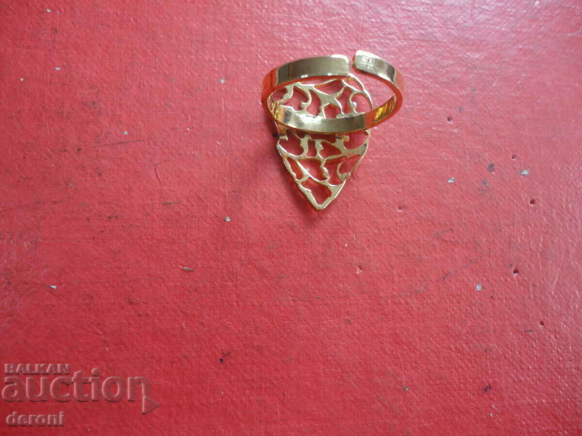 Lina gold plated ring with stones - 6