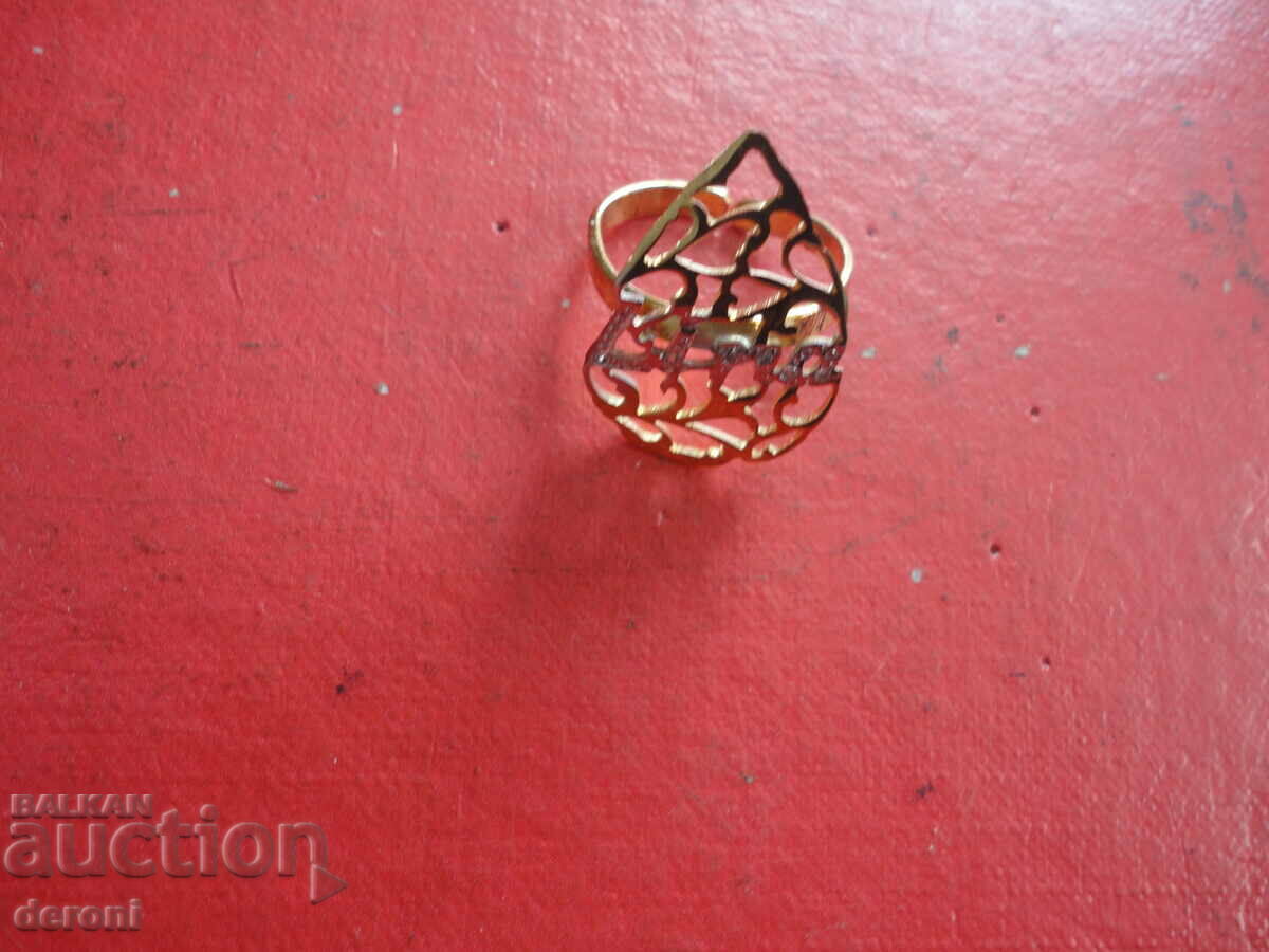 Lina gold plated ring with stones - 7