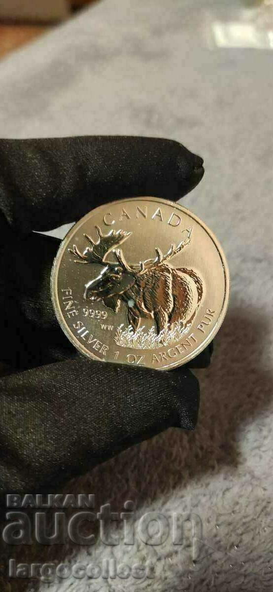 1 OZ Silver series "Canadian Wildlife" - Moose 2012