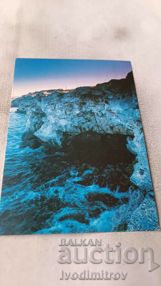 Пощенска картичка Черноморски бряг 1990