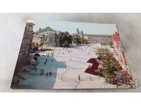 Postcard Varna Ninth September Square 1979