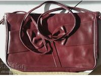 Women's leather wallet type bag / purse - from a penny