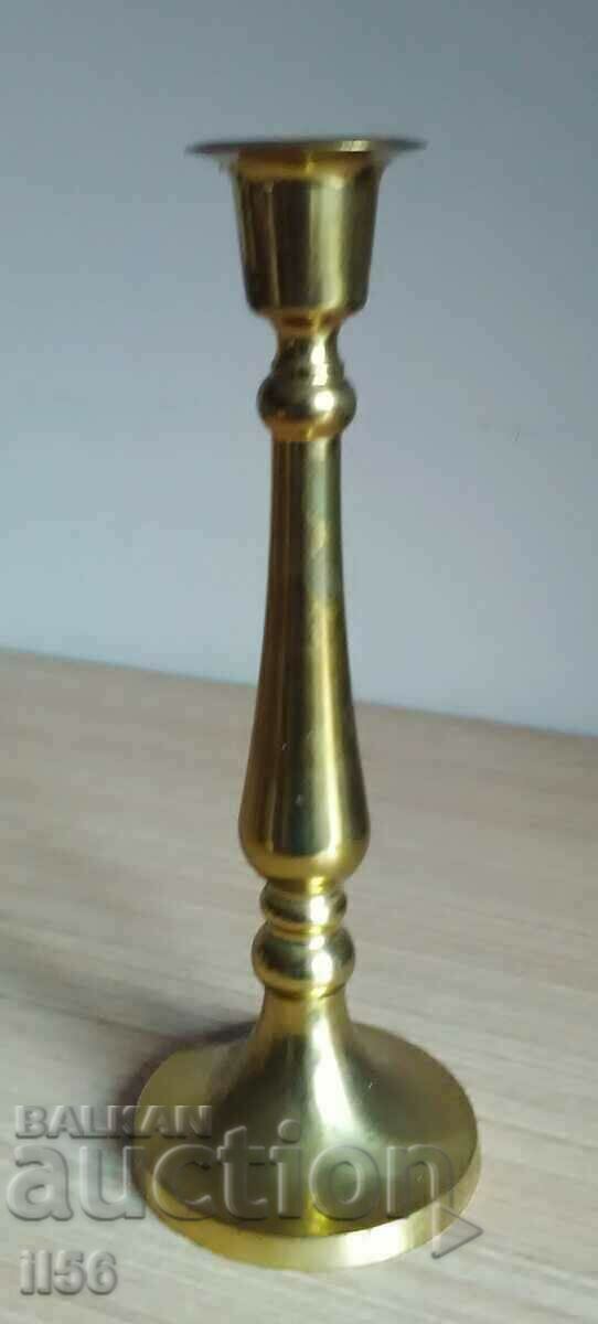 Candle holder - solid brass/bronze
