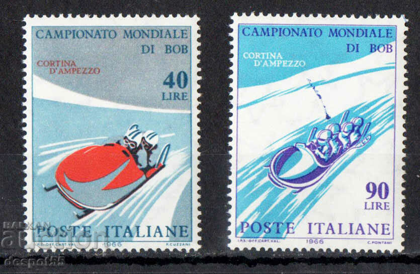 1966. Italia. Campionatul internațional de bob.