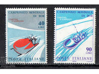 1966. Italy. International bobsled championship.