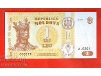 MOLDOVA MOLDOVA 1 Leu emisiune 2006 - 000077 NOU UNC