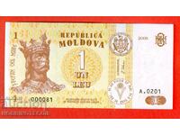 MOLDOVA MOLDOVA 1 Leu emisiune 2006 - 000081 NOU UNC