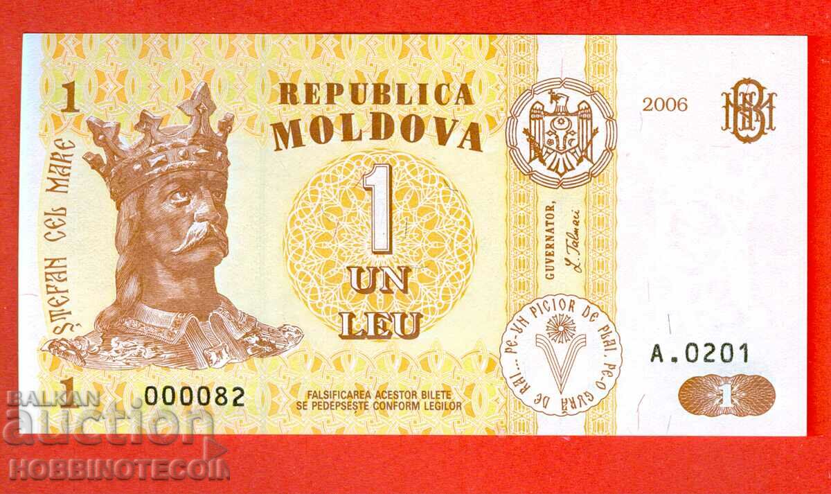 MOLDOVA MOLDOVA 1 Leu emisiune 2006 - 000082 NOU UNC