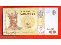 MOLDOVA MOLDOVA 1 Leu emisiune 2006 - 000094 94 NOU UNC