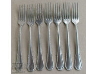 Lot 7 table forks ABS Rostfrei GDR stainless 20 cm preserved