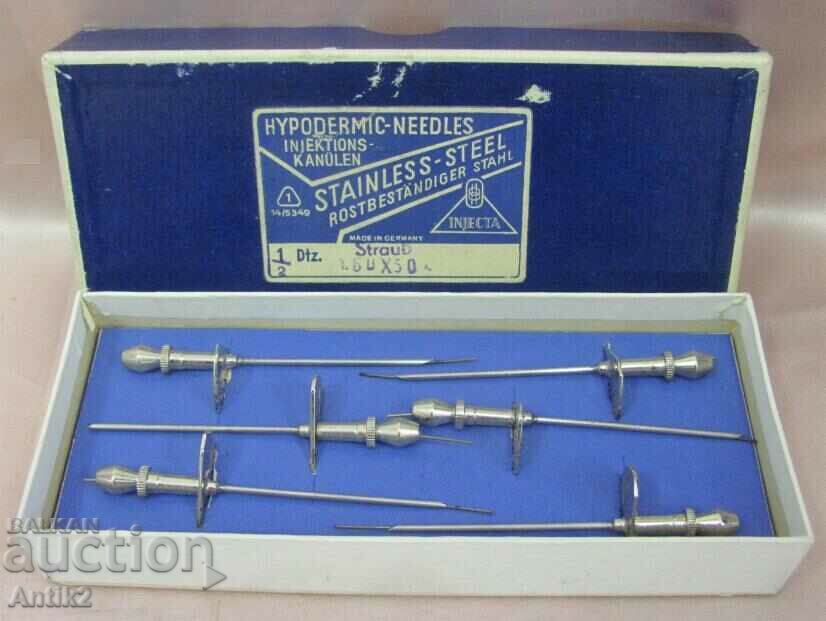 WWII Medical Needles INJECTA Germany
