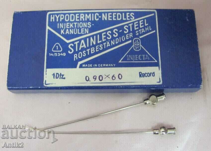 WWII Medical Needles INJECTA Germany - 5 WWII Medical Needles INJECTA Germany - 5