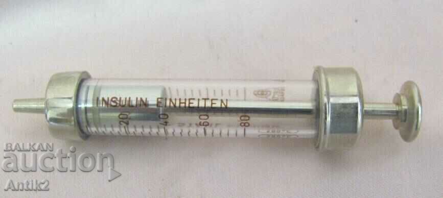 WWII Medical Syringe 2 cc INJECTA - 6 WWII Medical Syringe 2 cc INJECTA - 6