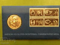 Медал САЩ1972 : Дж. Вашингтон - 200 г. Американска революция