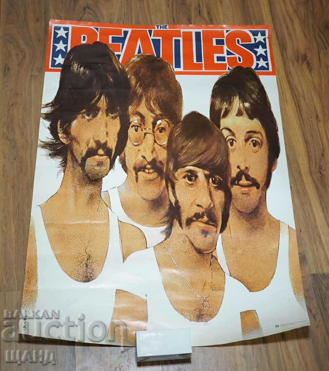 Poster original polonez The Beatles trupa pop/rock britanică
