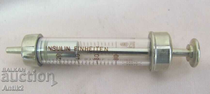 WWII Medical Syringe 2cc INJECTA - 6 WWII Medical Syringe 2cc INJECTA - 6